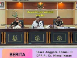 Reses Anggota Komisi III DPR RI, Dr. Hinca Ikatan Putra Panjaitan, S.H., M.H., A.C.C.S.