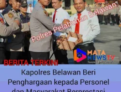 Kapolres Belawan Beri Penghargaan kepada Personel dan Masyarakat Berprestasi dalam Menjaga Kamtibmas
