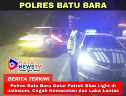 Polres Batu Bara Gelar Patroli Blue Light di Jalinsum, Cegah Kemacetan dan Laka Lantas