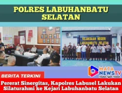 Pererat Sinergitas, Kapolres Labusel Lakukan Silaturahmi ke Kejari Labuhanbatu Selatan