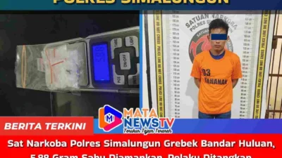 Sat Narkoba Polres Simalungun Grebek Bandar Huluan, 5,88 Gram Sabu Diamankan, Pelaku Ditangkap