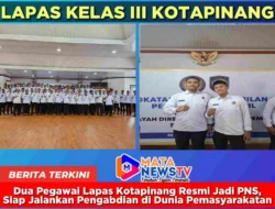 Dua Pegawai Lapas Kotapinang Resmi Jadi PNS, Siap Jalankan Pengabdian di Dunia Pemasyarakatan