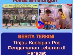 Karo Ops Polda Sumut Tinjau Kesiapan Pos Pengamanan Lebaran di Parapat