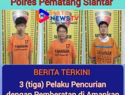 Polres Pematangsiantar Tangkap 3 (Tiga) Pelaku Pencurian di 2 (Dua) Gudang Botot