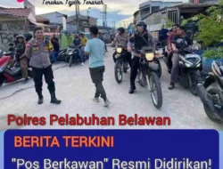 “Pos Berkawan” Resmi Didirikan..! Polres Pelabuhan Belawan Tunjukkan Taring Lawan Tawuran di Medan