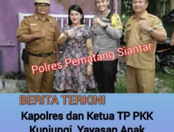 Kapolres Pematangsiantar dan Ketua TP PKK Kunjungi Yayasan Anak Berkebutuhan Khusus