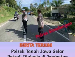 Polsek Tanah Jawa Gelar Patroli Dialogis di Jembatan Andarasih, Antisipasi Premanisme dan Pungli