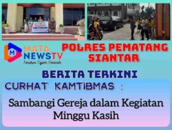 Curhat Kamtibmas :  Polres Pematangsiantar Sambangi Gereja dalam Kegiatan Minggu Kasih