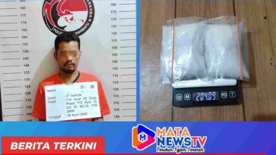 Satres Narkoba Polres Labuhanbatu Gagalkan Peredaran Sabu 204 Gram, Satu Tersangka Diamankan,