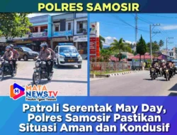 Patroli Serentak May Day, Polres Samosir Pastikan Situasi Aman dan Kondusif