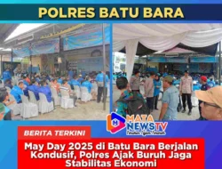 May Day 2025 di Batu Bara Berjalan Kondusif, Polres Ajak Buruh Jaga Stabilitas Ekonomi