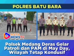 Polsek Medang Deras Gelar Patroli dan PAM di May Day, Wilayah Tetap Kondusif