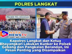 Kapolres Langkat dan Ketua Bhayangkari Lakukan Kunker ke Polsek Gebang dan Pangkalan Berandan, Ini Pesan Penting yang Disampaikan