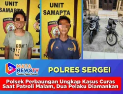 Polsek Perbaungan Ungkap Kasus Curas Saat Patroli Malam, Dua Pelaku Diamankan