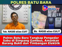 Polres Batu Bara Tangkap Pengedar Sabu di Simpang Gambus, Amankan Barang Bukti dan Timbangan Elektrik