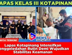 Lapas Kotapinang Intensifkan Penggeledahan Rutin Demi Wujudkan Stabilitas Keamanan