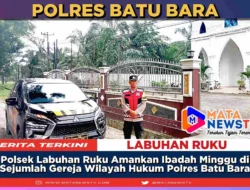 Polsek Labuhan Ruku Amankan Ibadah Minggu di Sejumlah Gereja Wilayah Hukum Polres Batu Bara