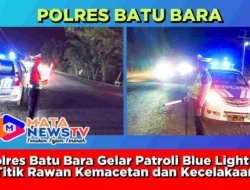Polres Batu Bara Gelar Patroli Blue Light di Titik Rawan Kemacetan dan Kecelakaan