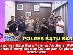 Kapolres Batu Bara Terima Audiensi PWI, Bahas Sinergitas dan Dukungan Kegiatan Wartawan