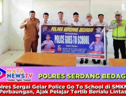 Polres Sergai Gelar Police Go To School di SMKN 1 Perbaungan, Ajak Pelajar Tertib Berlalu Lintas