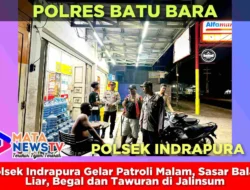 Polsek Indrapura Gelar Patroli Malam, Sasar Balap Liar, Begal dan Tawuran di Jalinsum