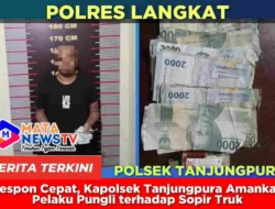 Respon Cepat, Kapolsek Tanjungpura Amankan Pelaku Pungli terhadap Sopir Truk