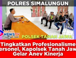 Tingkatkan Profesionalisme Personel, Kapolsek Tanah Jawa Gelar Anev Kinerja