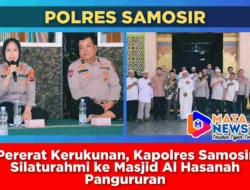 Pererat Kerukunan, Kapolres Samosir Silaturahmi ke Masjid Al Hasanah Pangururan