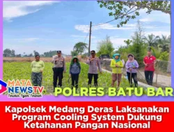 Kapolsek Medang Deras Laksanakan Program Cooling System Dukung Ketahanan Pangan Nasional