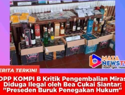 DPP KOMPI B Kritik Pengembalian Miras Diduga Ilegal oleh Bea Cukai Siantar: “Preseden Buruk Penegakan Hukum”