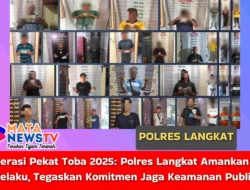 Operasi Pekat Toba 2025: Polres Langkat Amankan 32 Pelaku, Tegaskan Komitmen Jaga Keamanan Publik