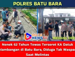 Nenek 62 Tahun Tewas Terseret KA Datuk Belambangan di Batu Bara, Diduga Tak Waspada Saat Melintas