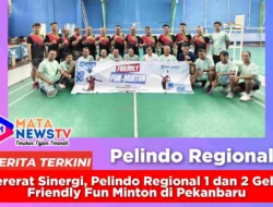 Pererat Sinergi, Pelindo Regional 1 dan 2 Gelar Friendly Fun Minton di Pekanbaru