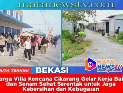 Warga Villa Kencana Cikarang Gelar Kerja Bakti dan Senam Sehat Serentak untuk Jaga Kebersihan dan Kebugaran