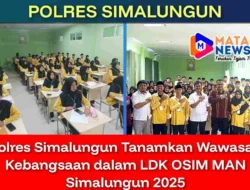 Polres Simalungun Tanamkan Wawasan Kebangsaan dalam LDK OSIM MAN Simalungun 2025