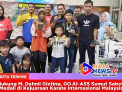 Didukung M. Dahnil Ginting, GOJU-ASS Sumut Sabet 16 Medali di Kejuaraan Karate Internasional Malaysia