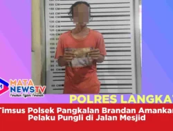 Timsus Polsek Pangkalan Brandan Amankan Pelaku Pungli di Jalan Mesjid