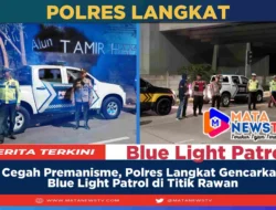 Cegah Premanisme, Polres Langkat Gencarkan Blue Light Patrol di Titik Rawan