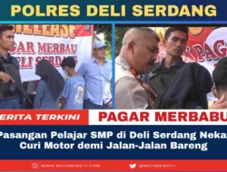 Pasangan Pelajar SMP di Deli Serdang Nekat Curi Motor demi Jalan-Jalan Bareng