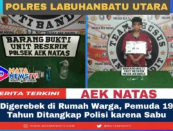 Digerebek di Rumah Warga, Pemuda 19 Tahun Ditangkap Polisi karena Sabu