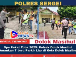 Ops Pekat Toba 2025: Polsek Dolok Masihul Amankan 7 Juru Parkir Liar di Kota Dolok Masihul