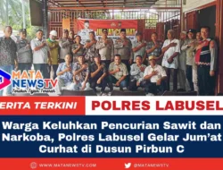 Warga Keluhkan Pencurian Sawit dan Narkoba, Polres Labusel Gelar Jum’at Curhat di Dusun Pirbun C