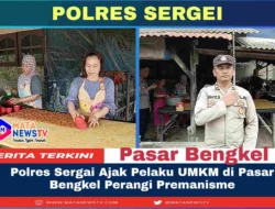 Polres Sergai Ajak Pelaku UMKM di Pasar Bengkel Perangi Premanisme