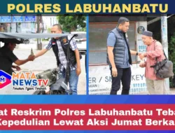 Sat Reskrim Polres Labuhanbatu Tebar Kepedulian Lewat Aksi Jumat Berkah
