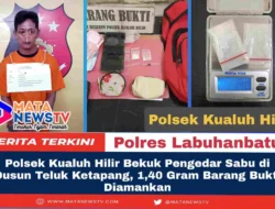 Polsek Kualuh Hilir Bekuk Pengedar Sabu di Dusun Teluk Ketapang, 1,40 Gram Barang Bukti Diamankan
