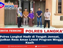 Polres Langkat Hadir di Tengah Jemaat, Wujudkan Rasa Aman Lewat Program Minggu Kasih