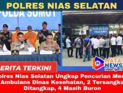 Polres Nias Selatan Ungkap Pencurian Mesin Ambulans Dinas Kesehatan, 2 Tersangka Ditangkap, 4 Masih Buron