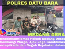 Bhabinkamtibmas Polsek Medang Deras Sambangi Warga, Ajak Jaga Kamtibmas Pascapilkada dan Cegah Kejahatan Jalanan