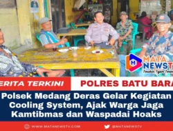 Polsek Medang Deras Gelar Kegiatan Cooling System, Ajak Warga Jaga Kamtibmas dan Waspadai Hoaks