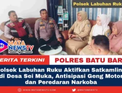 Polsek Labuhan Ruku Aktifkan Satkamling di Desa Sei Muka, Antisipasi Geng Motor dan Peredaran Narkoba